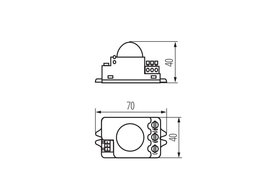 Zdjęcie: Mikrofalowy czujnik ruchu JQ-L Rolf Mini KANLUX