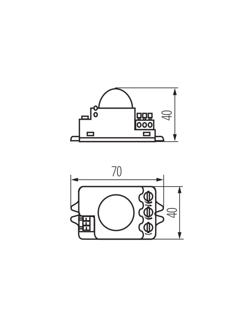 Zdjęcie: Mikrofalowy czujnik ruchu JQ-L Rolf Mini KANLUX