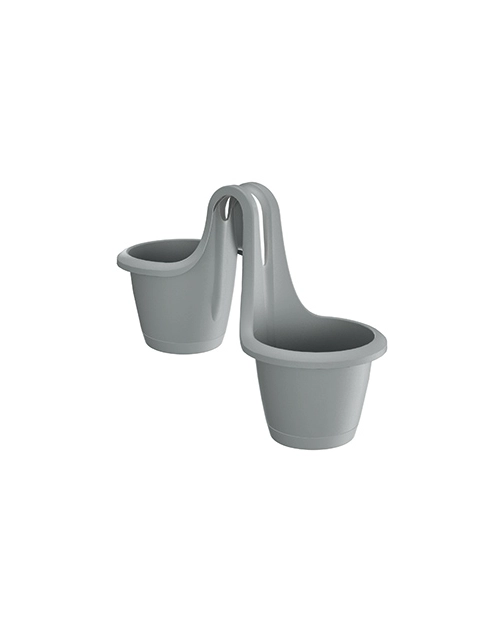 Zdjęcie: Doniczka Respana Twins szary kamienny 463x200x336 mm PROSPERPLAST