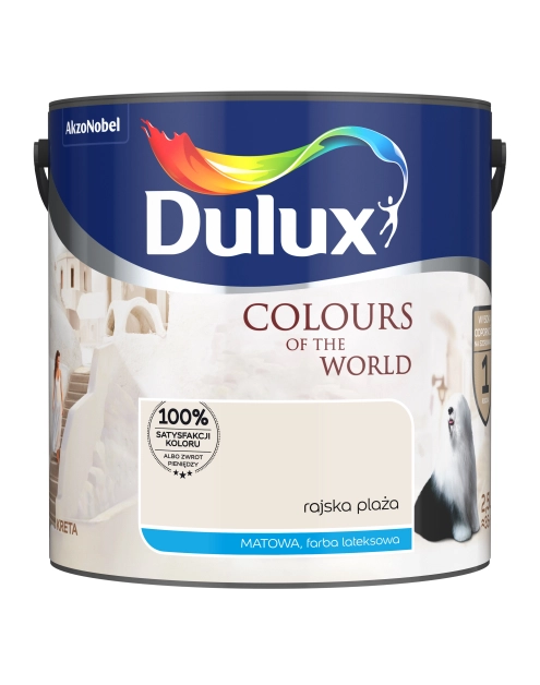 Zdjęcie: Farba do wnętrz Kolory Świata 2,5 L rajska plaża DULUX