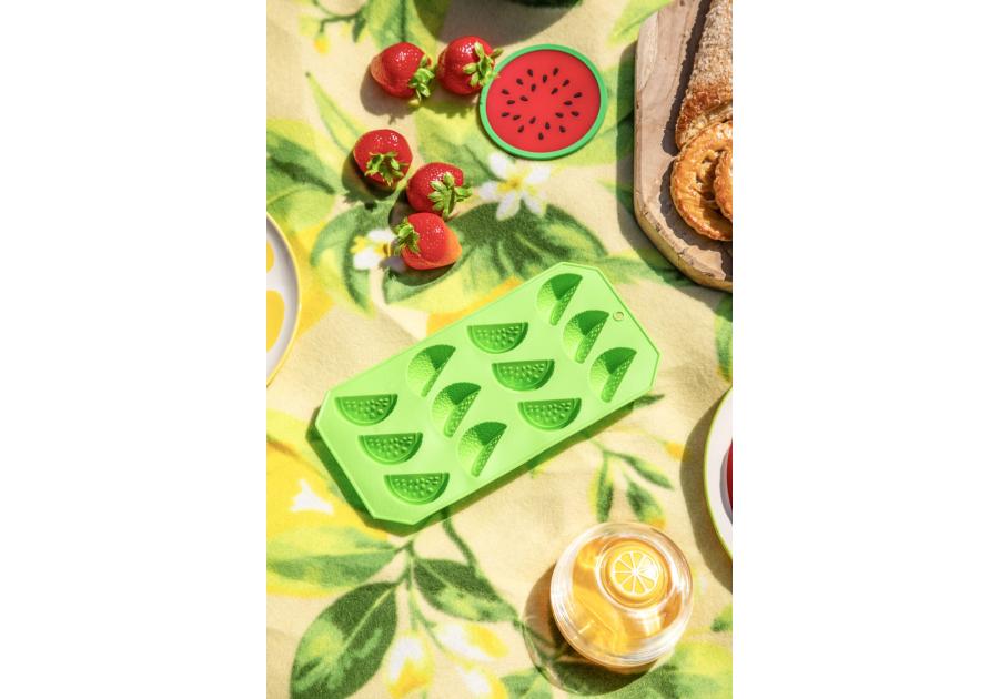 Zdjęcie: Forma silikonowa do lodu cząstki limonki 11x22 cm zielona ALTOM DESIGN