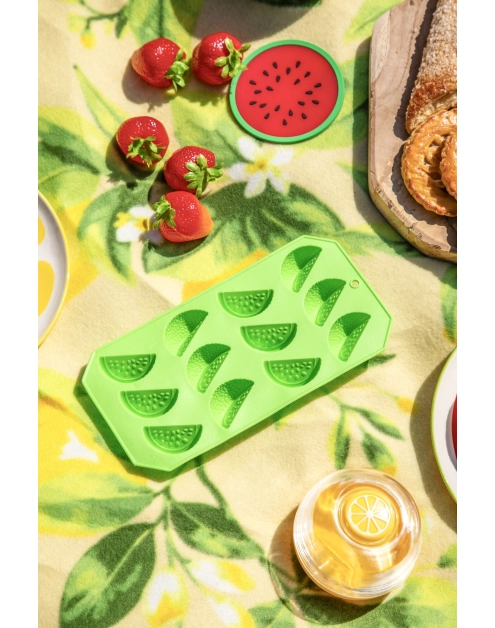 Zdjęcie: Forma silikonowa do lodu cząstki limonki 11x22 cm zielona ALTOM DESIGN