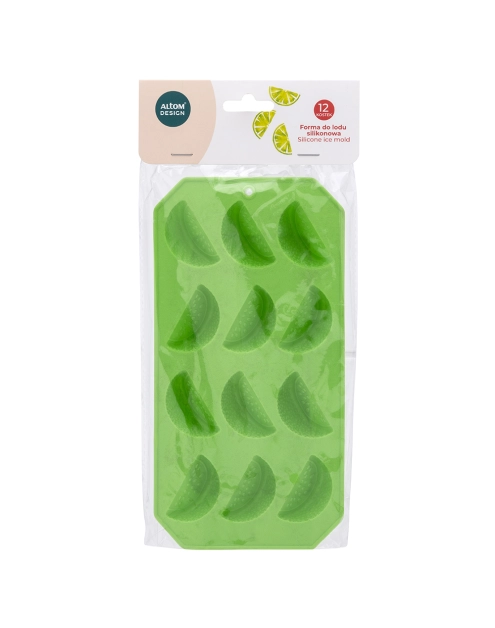 Zdjęcie: Forma silikonowa do lodu cząstki limonki 11x22 cm zielona ALTOM DESIGN