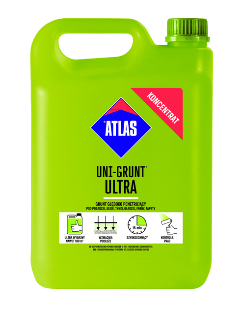 Zdjęcie: Grunt głęboko penetrujący Uni-Grunt Ultra 4 kg ATLAS