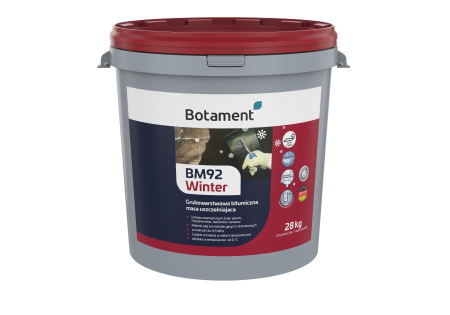 Zdjęcie: Masa uszczelniająca 2 K BM 92 Winter 28 kg grubowarstwowa bitumiczna BOTAMENT
