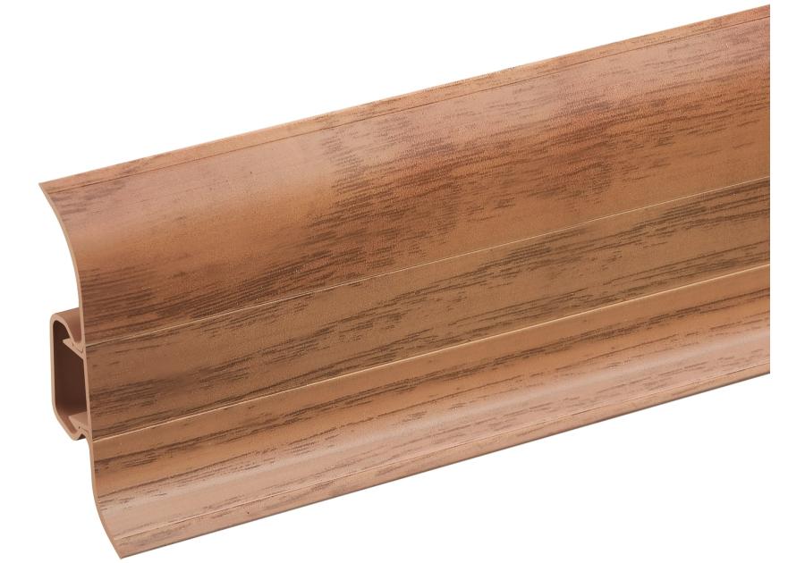 Zdjęcie: Listwa przypodłogowa PVC Premium Classic 22x59 mm; 2,20 m Orzech Stary Mat CEZAR
