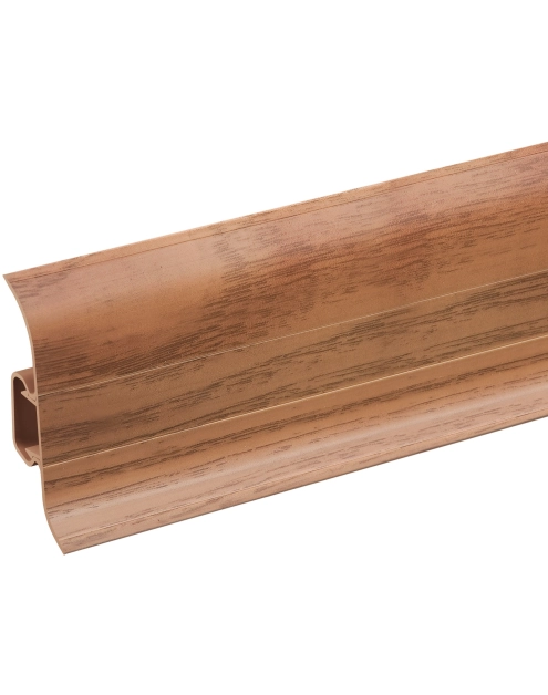 Zdjęcie: Listwa przypodłogowa PVC Premium Classic 22x59 mm; 2,20 m Orzech Stary Mat CEZAR