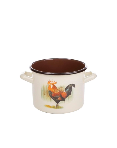 Zdjęcie: Garnek emaliowany Kokosz 16 cm - 2,4 L EMALIA PLESZEW