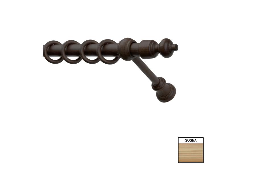 Zdjęcie: Karnisz pojedynczy Hermes 200 cm sosna KARWEL