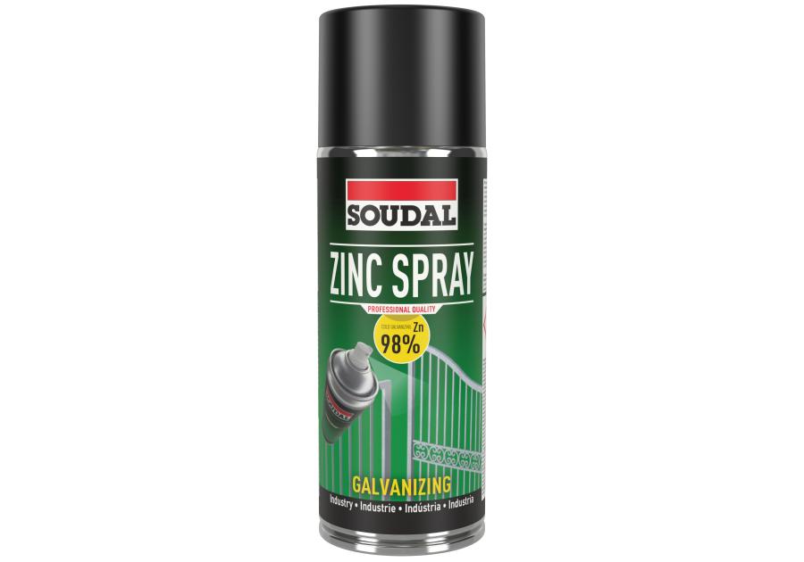 Zdjęcie: Powłoka cynkowa - matowa Zinc Spray 400 ml SOUDAL