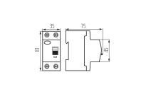 Zdjęcie: Wyłącznik różnicowoprądowy KRD6-2/25/30 ITS