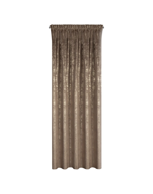 Zdjęcie: Zasłona Astrid 140x270 cm kawowo-szara na taśmie EUROFIRANY