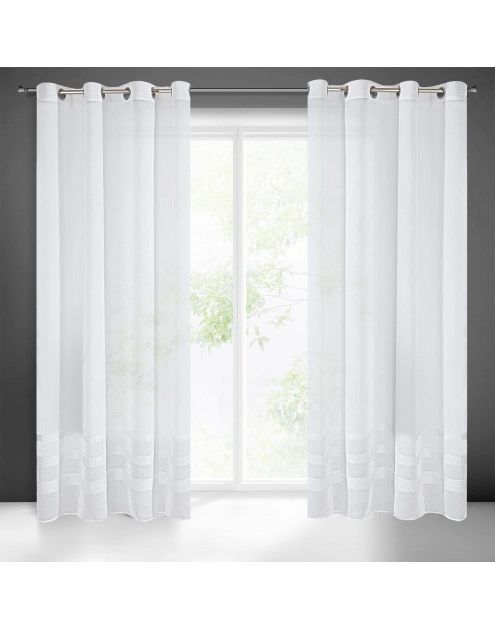 Zdjęcie: Firana gotowa Efil 140 x 250 cm biały EUROFIRANY