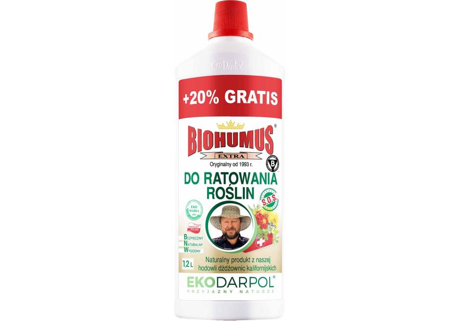 Zdjęcie: Nawóz Biohumus Extra SOS do ratowania roślin 1 L + 20% gratis EKODARPOL