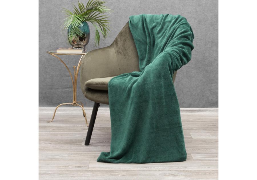 Zdjęcie: Koc Simple 150x200 cm ciemnozielony EUROFIRANY