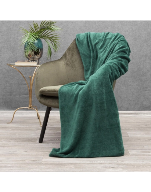 Zdjęcie: Koc Simple 150x200 cm ciemnozielony EUROFIRANY
