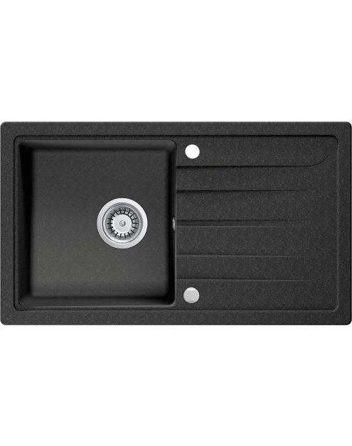 Zdjęcie: Zlewozmywak granitowy Galactic grafitowy 1-komorowy 76x44x16,5 cm DEANTE