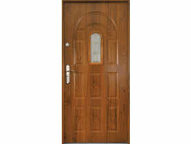 Drzwi zewnętrzne Aruba  90 cm prawe złoty dąb S-DOOR