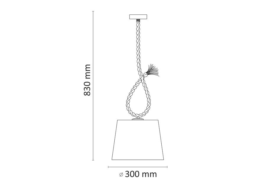 Zdjęcie: Lampa wisząca Rope Casa E27 IL MIO