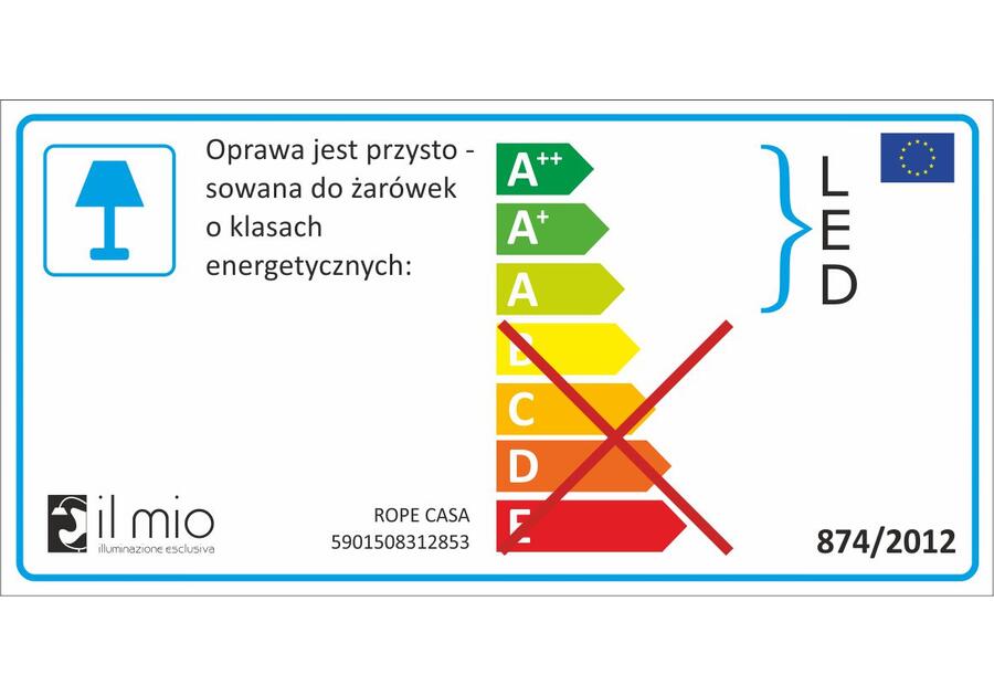 Zdjęcie: Lampa wisząca Rope Casa E27 IL MIO