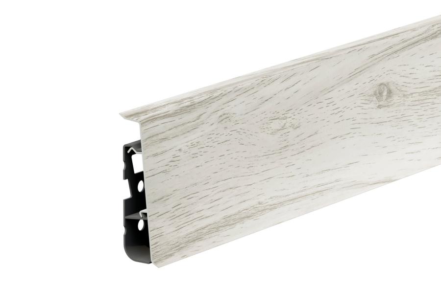 Zdjęcie: Listwa przypodłogowa PVC Hi Line Prestige 2,2x7,5 cm 2,50 m Dąb Narwik Mat CEZAR