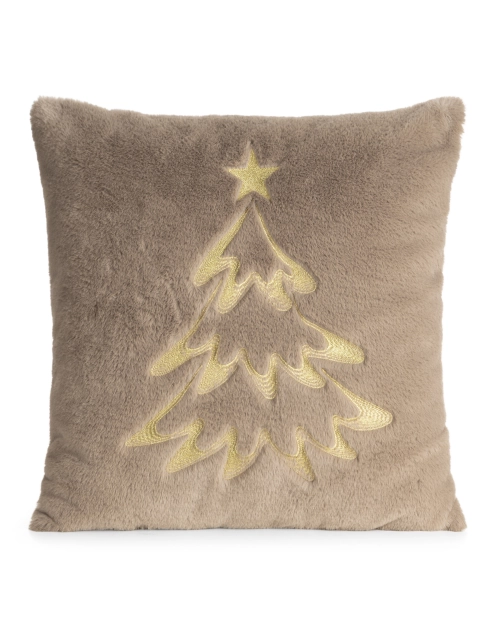Zdjęcie: Poduszka dekoracyjna świąteczna 45x45 cm brązowo-złota EUROFIRANY