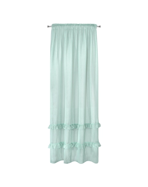 Zdjęcie: Firana gotowa Lorena na taśmie 140x270 cm miętowy EUROFIRANY