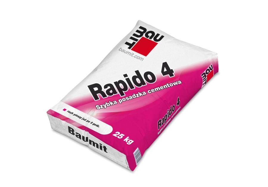 Zdjęcie: Szybka posadzka cementowa 10-100 mm Rapido 4 - 25 kg BAUMIT