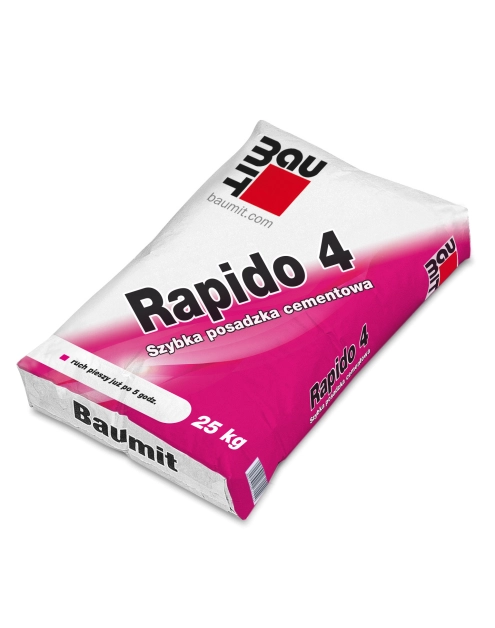 Zdjęcie: Szybka posadzka cementowa 10-100 mm Rapido 4 - 25 kg BAUMIT
