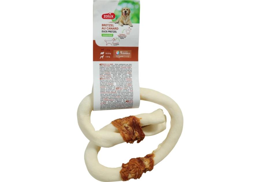 Zdjęcie: Gryzak dla psa precel z kaczką 12 cm ZOLUX