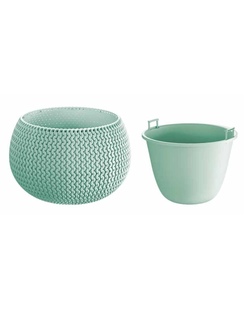 Zdjęcie: Doniczka Splofy Bowl szałwia 37 cm PROSPERPLAST