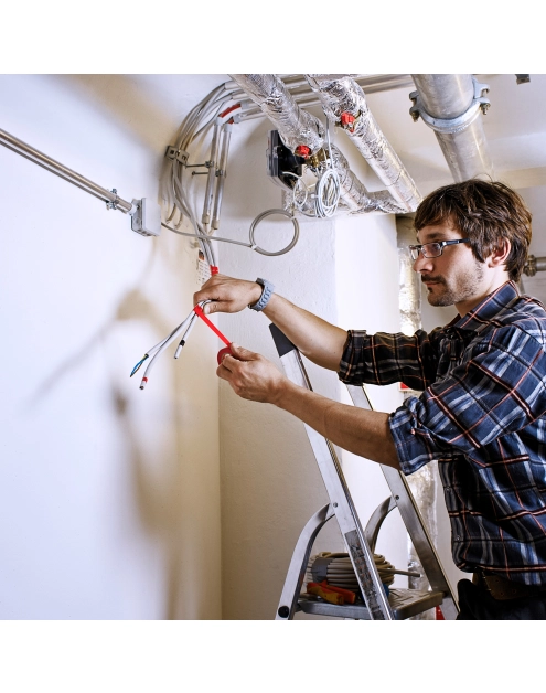 Zdjęcie: Taśma izolacyjna tesa® PVC, do zastosowań elektrycznych, 10m:15mm, czerwona