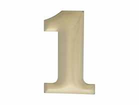 Cyfra 1 kolor mosiądz 37 mm METRO