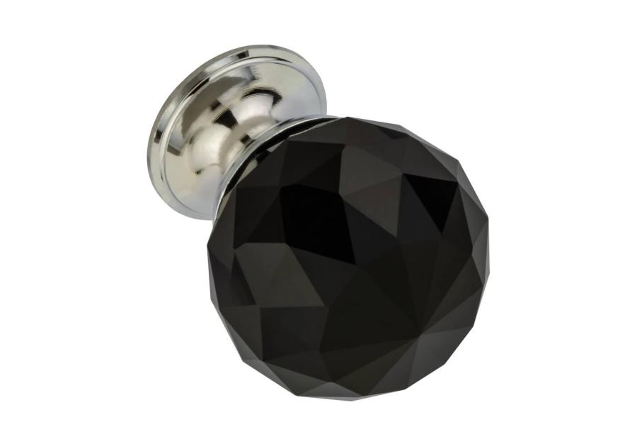 Zdjęcie: Gałka kryształ kula duża czarna METRO