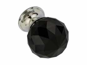 Gałka kryształ kula duża czarna METRO