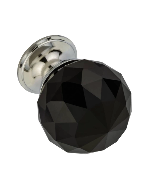 Zdjęcie: Gałka kryształ kula duża czarna METRO