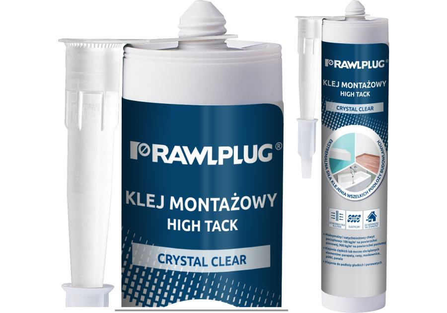 Zdjęcie: Klej uszczelniacz hybrydowy z szybkim chwytem początkowym R-SL-FIX-HIGH bezbarwny 290 ml RAWLPLUG