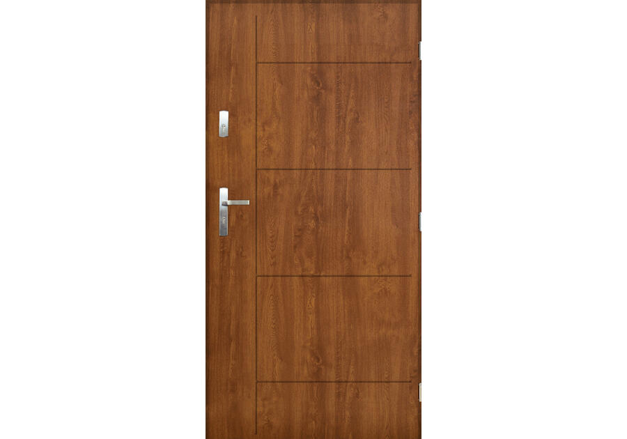 Zdjęcie: Drzwi zewnętrzne detroit złoty dąb 90p kpl PANTOR