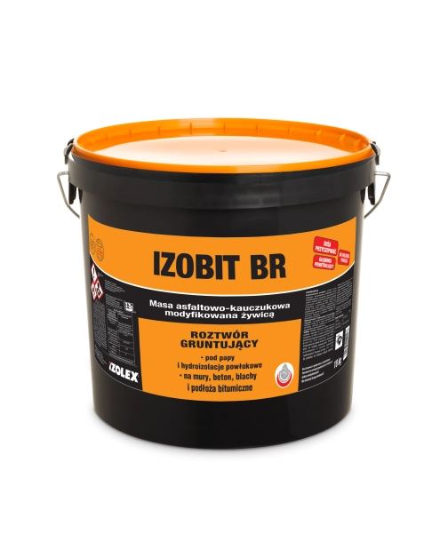 Zdjęcie: Roztwór do gruntowania Izobit Br 18 kg rozpuszczalnikowy IZOLEX