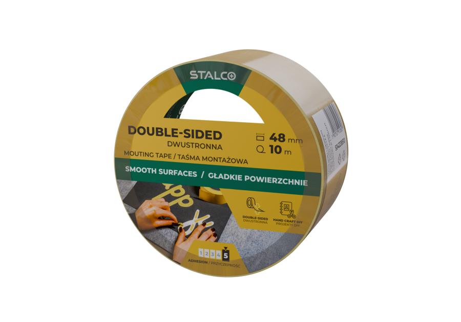 Zdjęcie: Taśma montażowa dwustronna 48 mm x 10 m STALCO