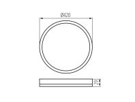 Zdjęcie: Plafoniera LED KB Plafon 02 O 22 W KINGBERRY