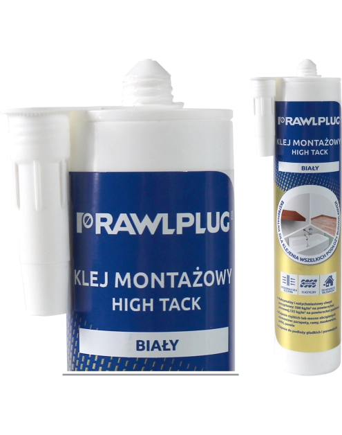 Zdjęcie: Klej uszczelniacz hybrydowy z szybkim chwytem początkowym R-SL-FIX-HIGH biały 290 ml RAWLPLUG