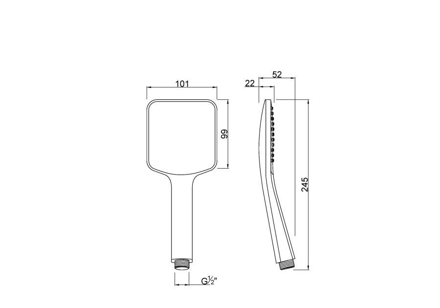 Zdjęcie: Słuchawka natryskowa Sort czarna INVENA