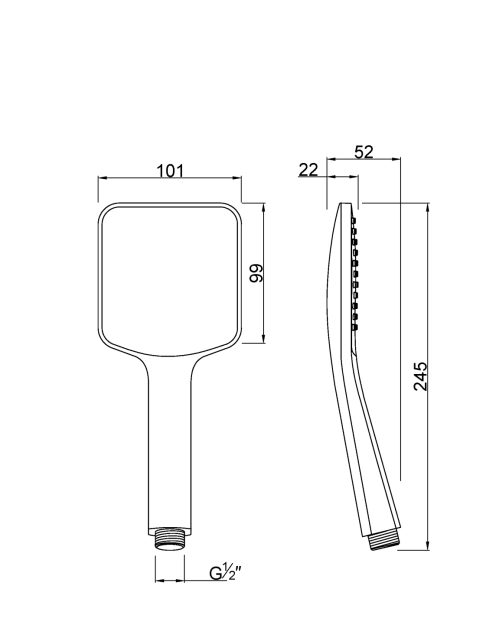 Zdjęcie: Słuchawka natryskowa Sort czarna INVENA