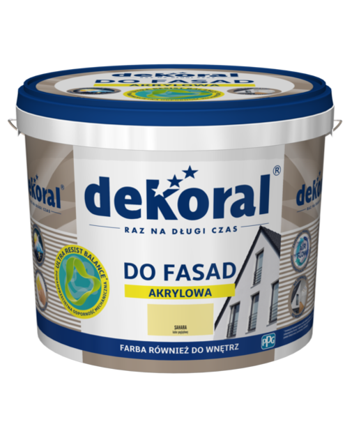 Zdjęcie: Farba fasadowa Sahara 5 L Polinit DEKORAL