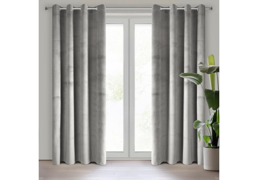 Zdjęcie: Zasłona gotowa Pierre 140x250 cm szary EUROFIRANY