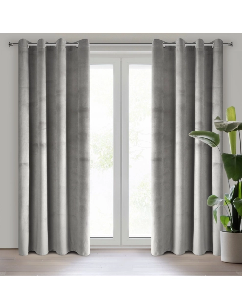 Zdjęcie: Zasłona gotowa Pierre 140x250 cm szary EUROFIRANY