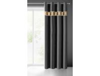 Zdjęcie: Zasłona gotowa Bueno 140 x 250 cm czarny EUROFIRANY