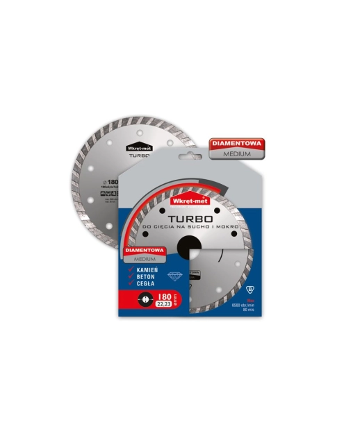 Zdjęcie: Tarcza diamentowa turbo  DT-230M WKRĘT-MET