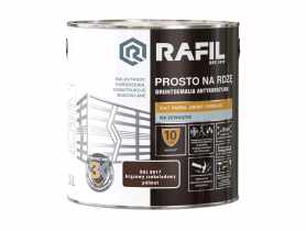 Gruntoemalia prosto na rdzę półmat RAL8017 2,5L RAFIL